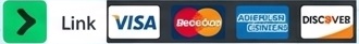 Métodos de pago aceptados: Link, Visa, Mastercard, American Express y Discover