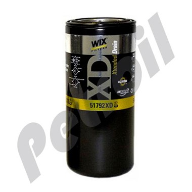 51792XD Filtro Wix Aceite Roscado B99 1R0716 2P4005 LF691A 51792  P554005