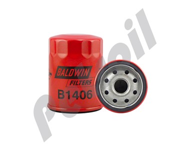 B1406 Filtro Aceite Baldwin Roscado Nissan 1520853J00 LF3615  P502070 W610/4