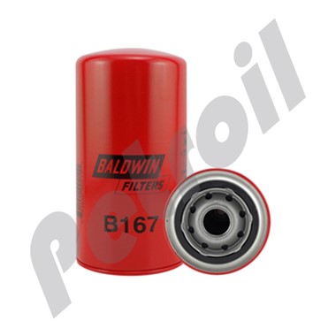 B167 Filtro Aceite Baldwin Roscado International 427207C3 IHC  528250R9 LF690 51797 B167 W950/17 P557207