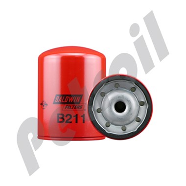 B211 Filtro Aceite Baldwin Roscado c/ByPass Montacargas Hyster  P557841 LF3633 51330