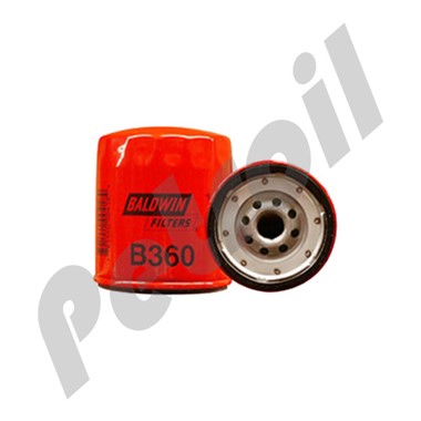 B360 Filtro Aceite Baldwin Roscado c/Valvula antirretorno Motores  Marinos Quicksilver 14957 51086