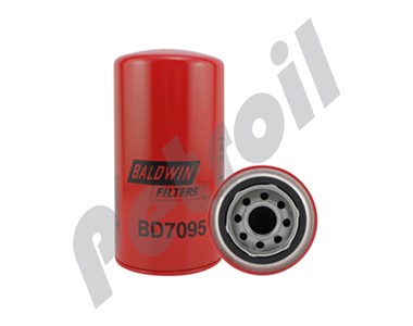 BD7095 Filtro Aceite Baldwin Roscado Thermo King 11-7382, Wix  51809, Fleetguard LF3918 P557382