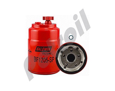 BF1205-SP Filtro Combustible Baldwin Roscado c/drenaje c/puerto Ford  E7HZ9N184B E8HT9J288AA flujo inverso FS19944 33805 P550088