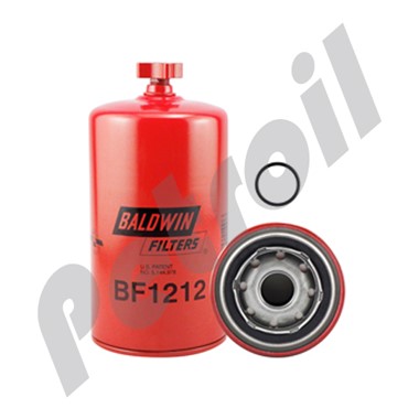 BF1212 Filtro Baldwin Comb. Roscado c/purga Cummins 3308638 FS1212  33405 S3201 PSD960/1 P558000 40050400075