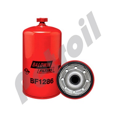 BF1286 Filtro Combustible Sep/Agua Baldwin Roscado c/Drenaje Mack  483GB477M P551029 FS19952 LFF3477 33723