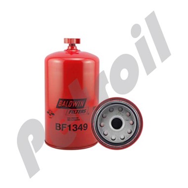 BF1349 Filtro Baldwin Combustible Roscado (Diesel)