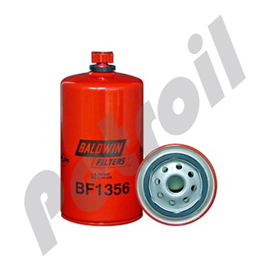 BF1356 Filtro Combustible Baldwin c/drenaje Cummins 3991350 FS19608  33722 P550899 JLG 7028838