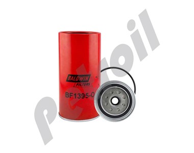 BF1395-O Filtro Combustible Sep/Agua Baldwin Roscado (Usa Vaso)  Alliance ABPN122R5042 R120T WK1175X LFF8707 P550748