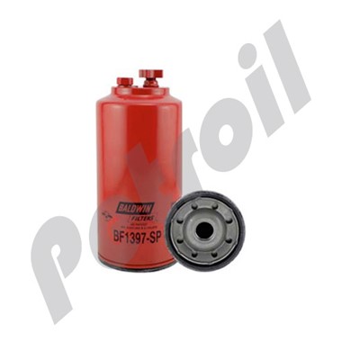 BF1397-SP Filtro Combustible Sep/Agua Baldwin Roscado c/Drenaje/Sensor  Caterpillar 3261643 P551010 FS20007 33607 LFF67715 PS11185