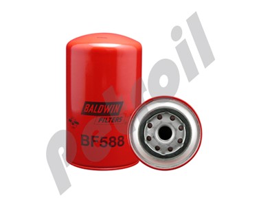 BF588 Filtro Baldwin Combustible Roscado Secundario 33338 FF5019  International 672603C2 S3233 P552603