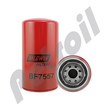 BF7557 Filtro Combustible Baldwin Roscado Larga Duracion Cummins  3300301 FF213 P550105 33115