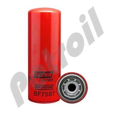 BF7587 Filtro Combustible Baldwin Roscado Motores Caterpillar  Camiones/Maquinaria 1R0749 P551311 FF5319 33674