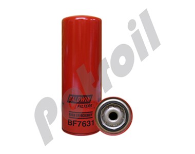 BF7631 Filtro Combustible Baldwin Roscado Caterpillar 1R0753 FF5322  LFF5322 33527 PSC746 P551312