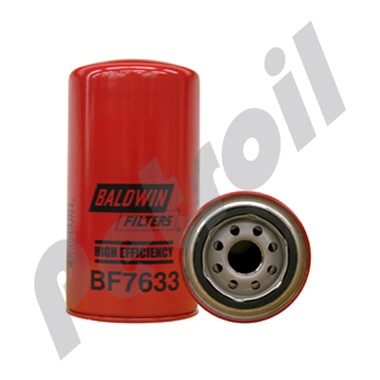 BF7633 Filtro Baldwin Combustible Roscado Alta Eficiencia  Caterpillar 1R0750 33528 FF5320 P551740