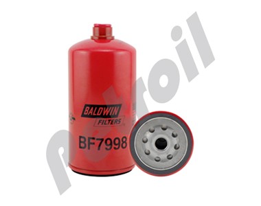 BF7998 Filtro Baldwin Combustible c/purga y sensor Tractores Case  87803189 New Holland 87803187 FS19774 33765