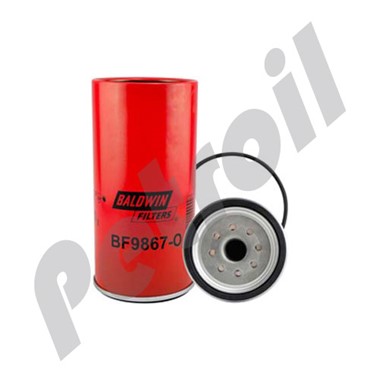 BF9867-O Filtro Baldwin Combustible Roscado (Diesel) P551033 BF46085  33232 FS19547 FS19931 FS0830 P550729 IN F830 PFF830