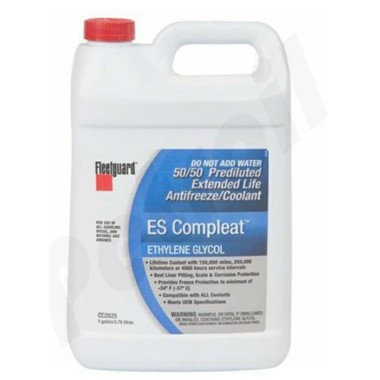 CC2825 Liquido Refrigerante Fleetguard Premezclado 50/50 EG  COMPLEAT Envase 1 Galon (3.785 Lts)