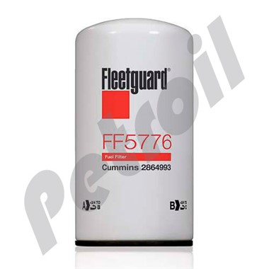 FF5776 Fleetguard Filtro de Combustible Spin On Cummins 2864993,  2893612; Donaldson P555776; Mann WK12003 BF9885 P555776 WF1