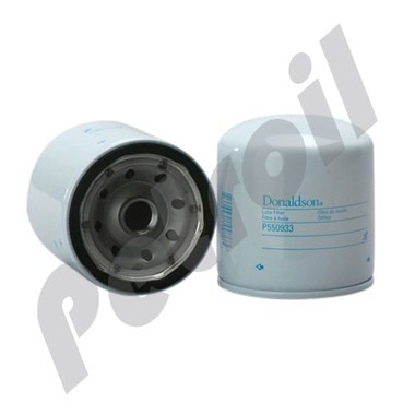 P550933 Filtro Aceite Donaldson Roscado GMC Isuzu PH2977 PSL328 B109  51386 LF3407 P550718