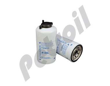 P558010 Filtro Combustible Donaldson Roscado Separador de Agua  DD/GMC 23512317 33418 FS19520 S3202 BF5813