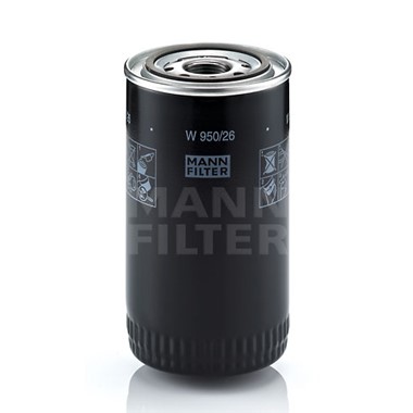 W950/26 Filtro MANN Aceite Iveco Tector (170E22) Stralis  200S41(Cursor 13) 2992242 P550520 BT7237 LF16015 L7037